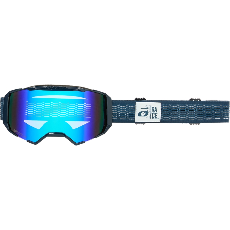 Ochelari motocross O´Neal B-22 Static blue (plexiglas albastru iridiu)