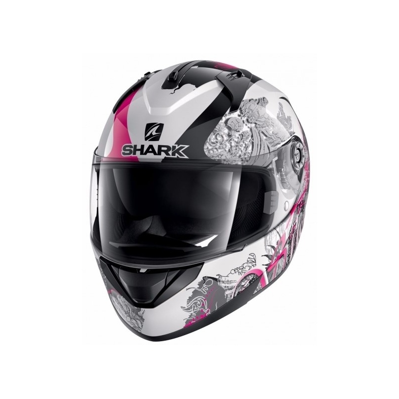 Cască integrală SHARK RIDILL 1.2 Spring alb-negru-roz