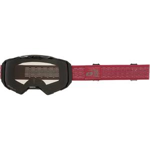 Ochelari motocross O´Neal B-22 Static roșii (plexiglas gri)
