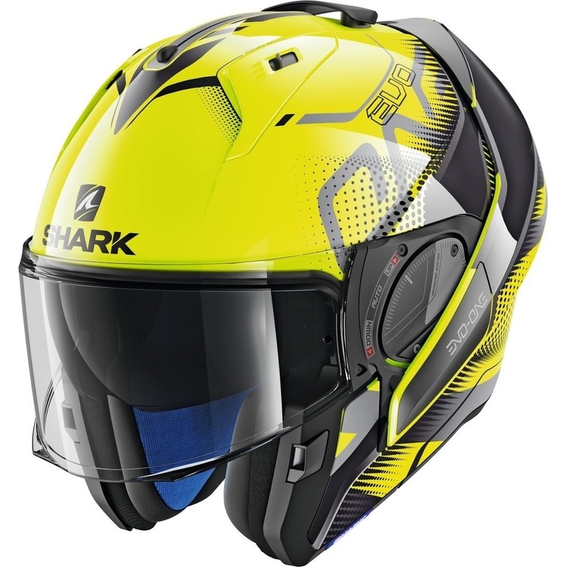 Cască pliantă SHARK EVO-ONE 2 Keenser galben-negru lichidare