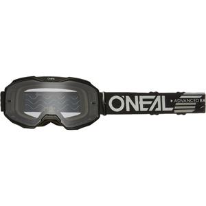 Ochelari motocross O´Neal B-10 Negru solid (plexiglas transparent)