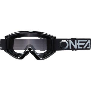 Ochelari motocross O´Neal B-Zero negri (plexiglas transparent)