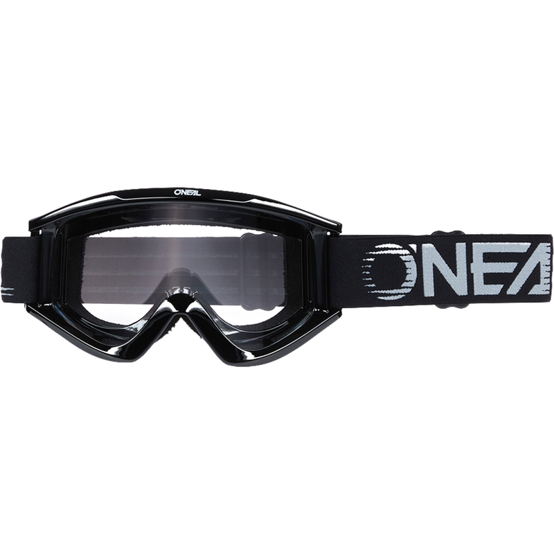 Ochelari motocross O´Neal B-Zero negri (plexiglas transparent)