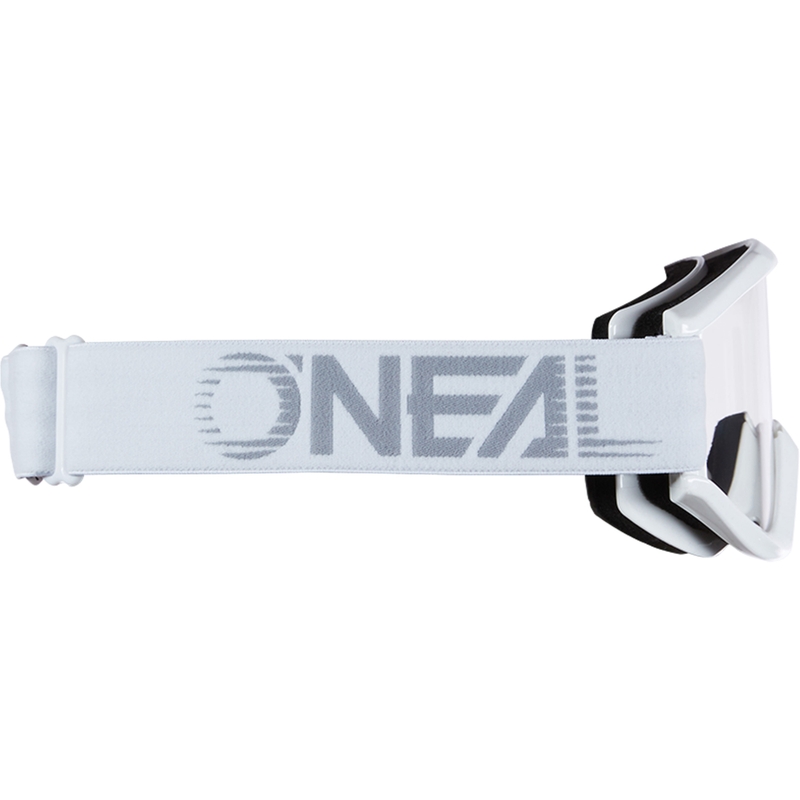 Ochelari motocross O´Neal B-Zero albi (plexiglas transparent)