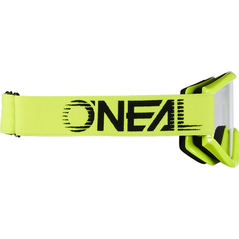 Ochelari motocross O´Neal B-Zero galben fluo (plexiglas transparent)
