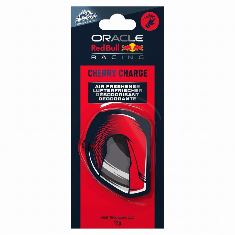 Odorizant auto Red Bull Racing Armorall - suport roșu pentru cască