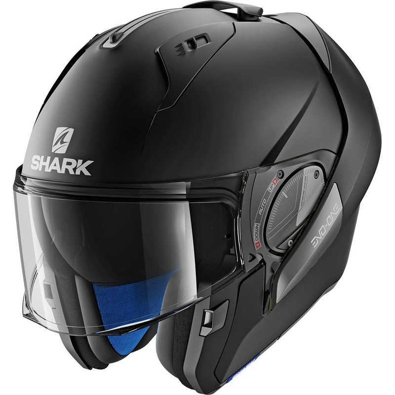 SHARK EVO-ONE 2 Blank Mat Black Matte Flip Helmet