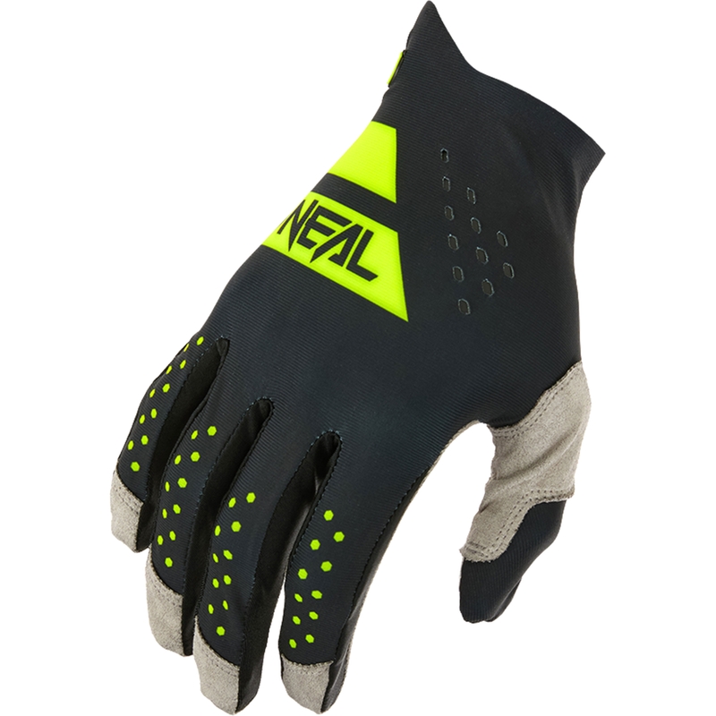 Mănuși motocross O´Neal Pin it Slip on negru-galben fluo