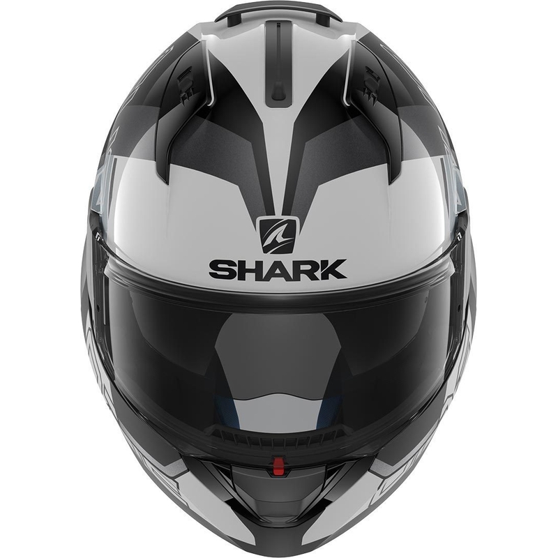 Cască de protecție cu clapetă SHARK EVO-ONE 2 Slasher negru-alb-argintiu
