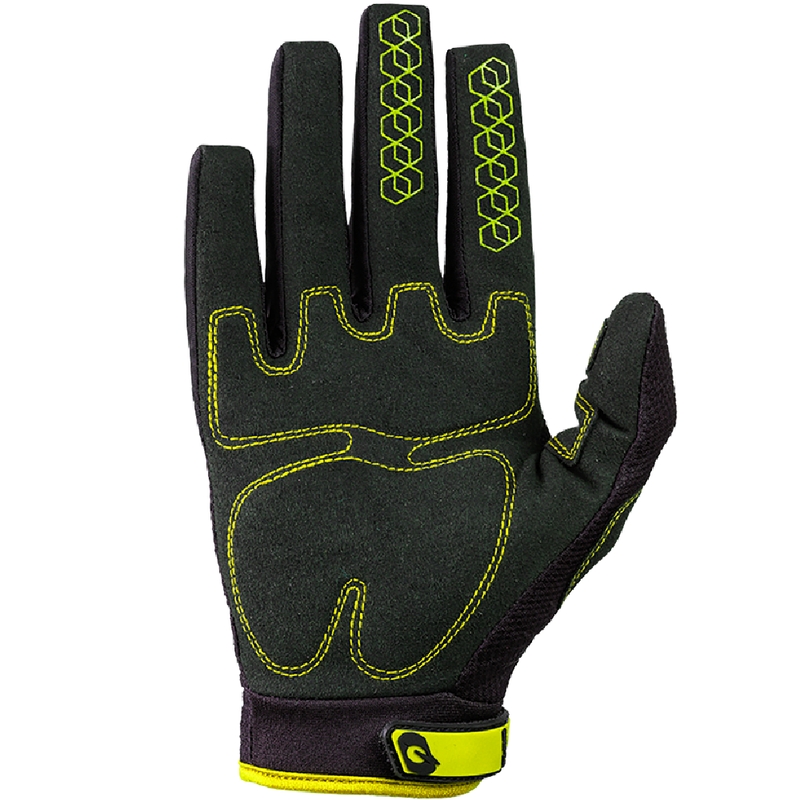 Mănuși motocross O'Neal Sniper Elite negru-galben fluo