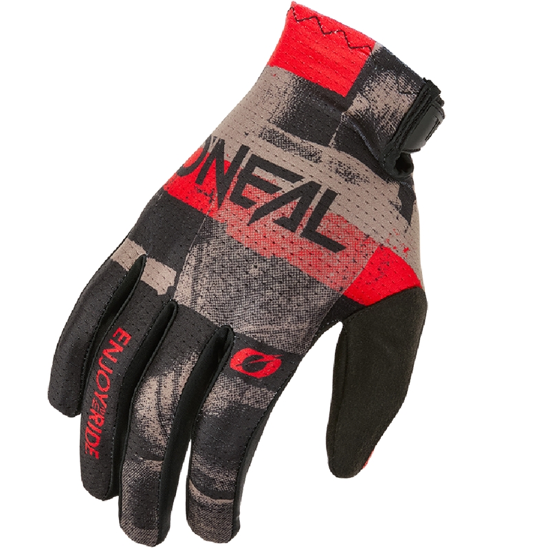 Mănuși motocross O'Neal Matrix Roller gri-roșii