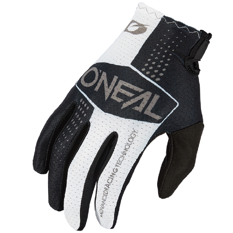 Mănuși motocross O'Neal Matrix Split negru-alb