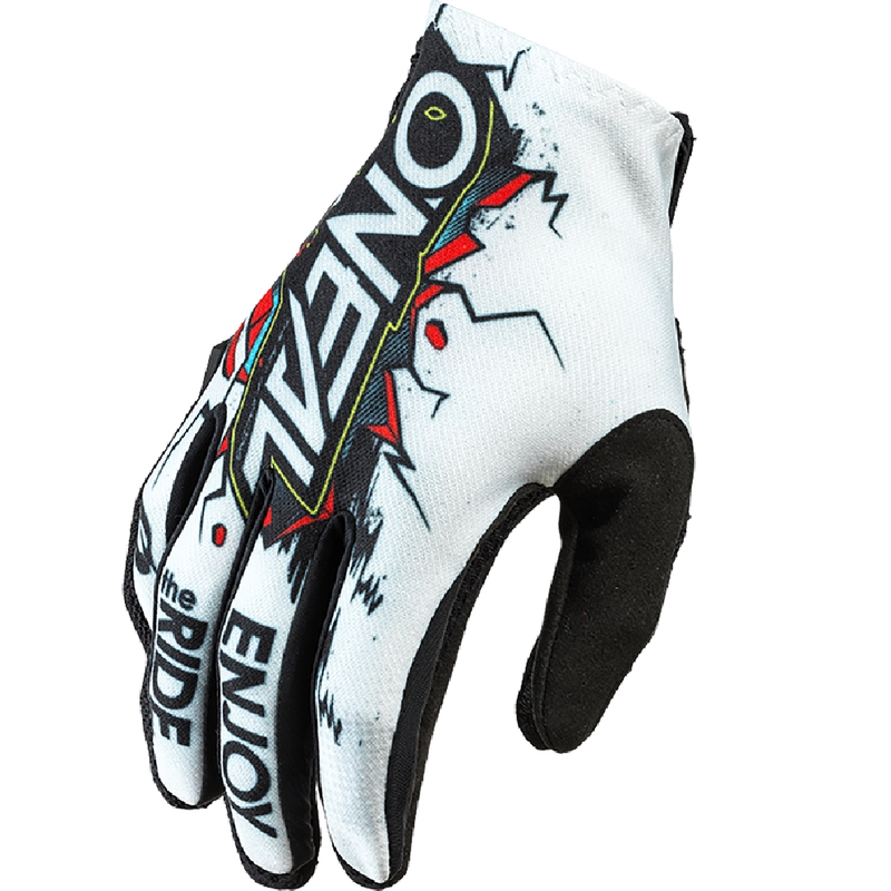 Mănuși motocross O'Neal Matrix Villain albe