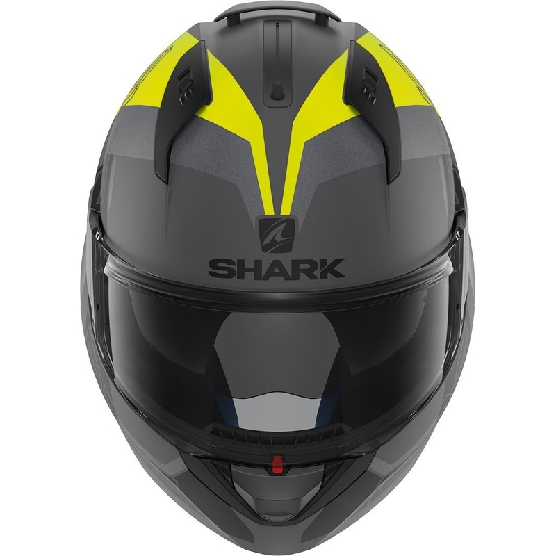 Cască pliabilă SHARK EVO-ONE 2 Slasher Mat Silver-Negru-Galben Vânzarea lichidare