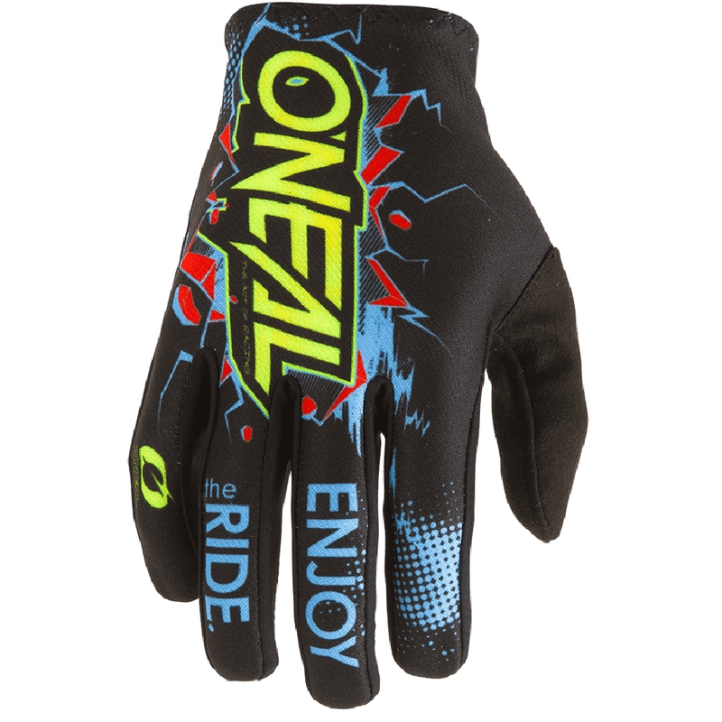 Mănuși motocross O'Neal Matrix Villain pentru copii, negre