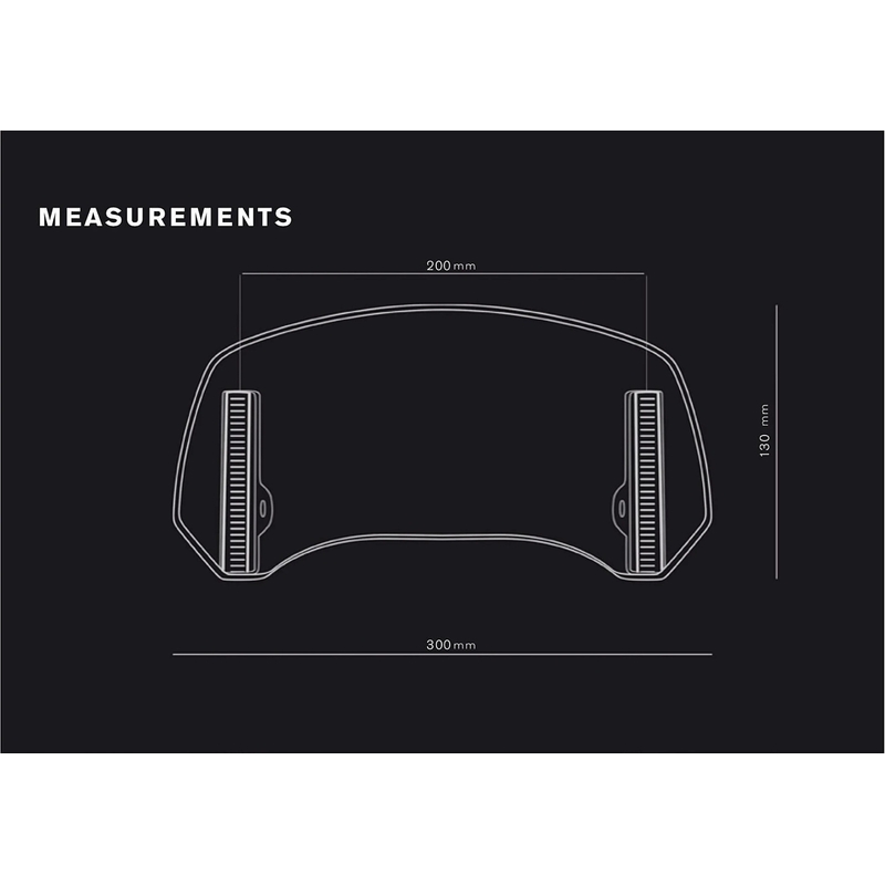 Multiadjustable visor PUIG 2.0 clip-on dark smoke