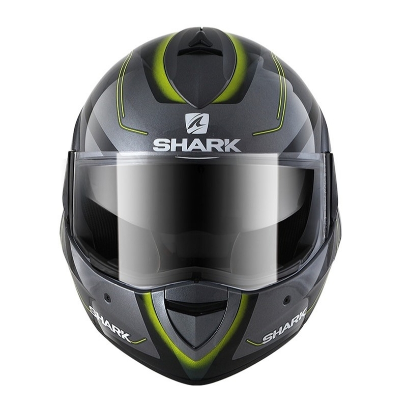 Casca pliabilă SHARK EVOLINE 3 Hyrium Mat Grey-Negru-Galben Vânzare lichidare