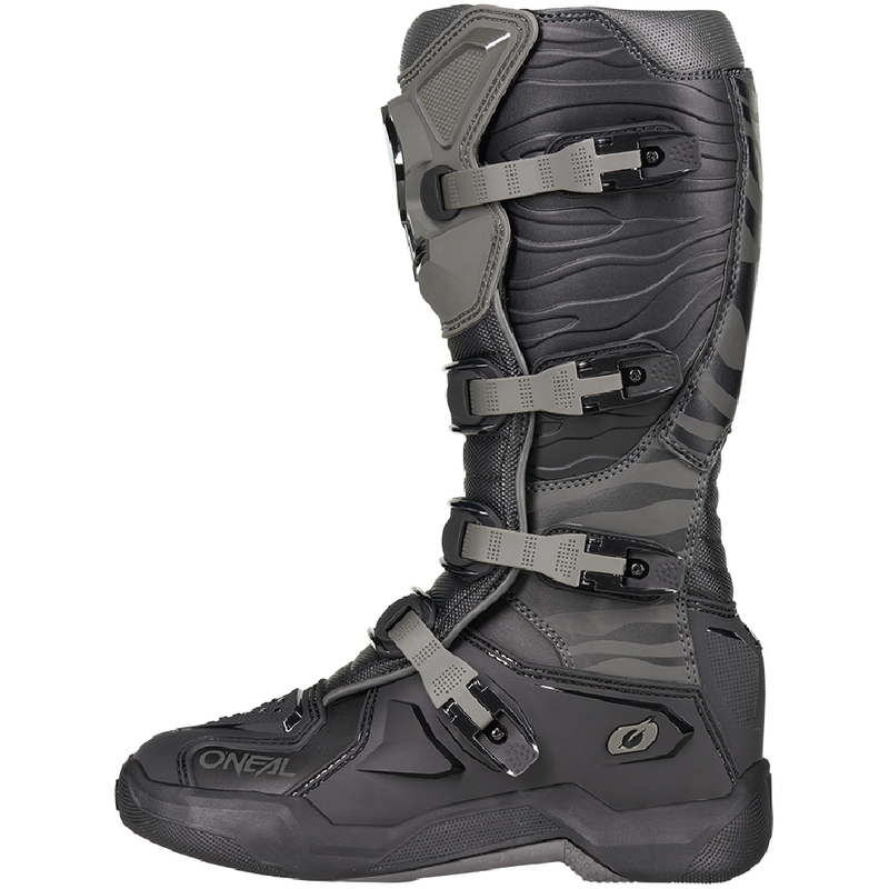 Ghete motocross O'Neal 3SRS Zebra negru-gri