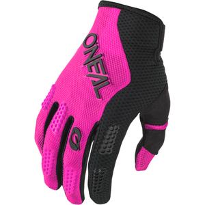 Mănuși motocross pentru femei O'Neal Element Racewear negru-roz