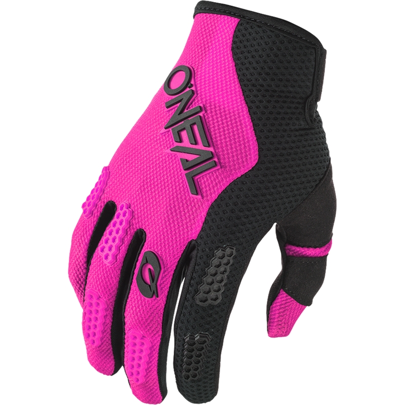Mănuși motocross pentru femei O'Neal Element Racewear negru-roz