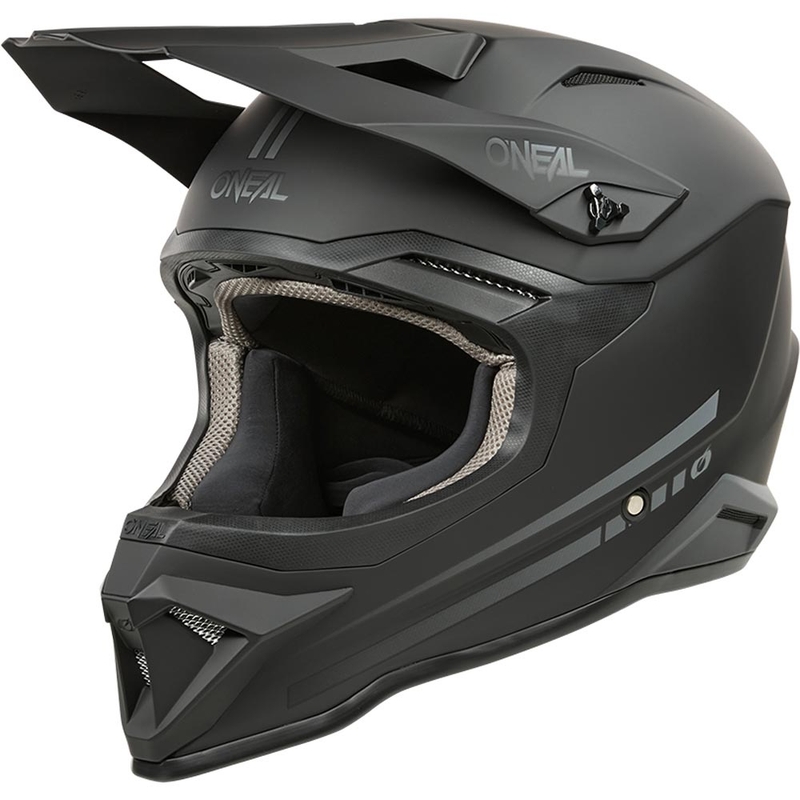 Cască motocross pentru copii O'Neal 3SRS Solid negru mat