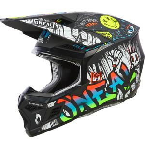 Cască motocross pentru copii O'Neal 3SRS Rancid negru-alb