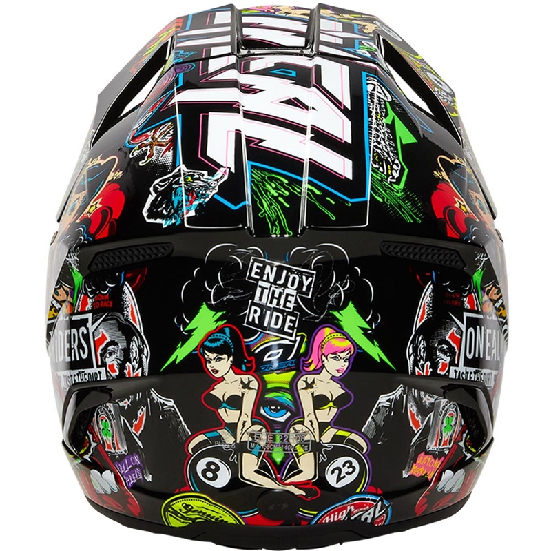 Cască motocross pentru copii O'Neal 3SRS Crank mată multicoloră