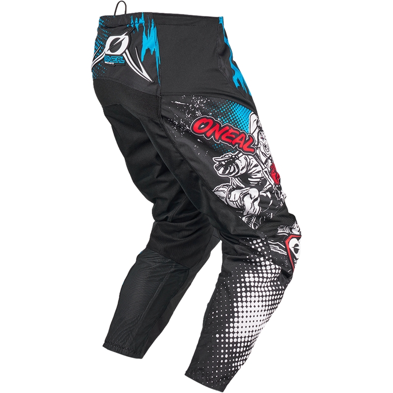 Pantaloni motocross O'Neal Element Villain pentru copii, albi