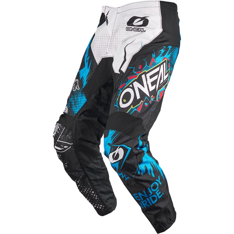 Pantaloni motocross O'Neal Element Villain pentru copii, albi