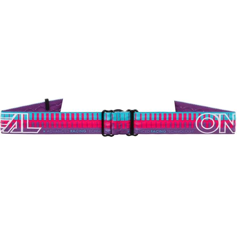 Ochelari de motocross O'Neal B-10 Striped pentru copii, roz-violet
