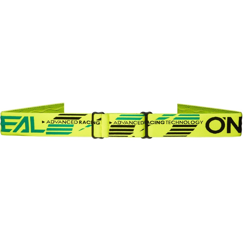 Ochelari de motocross pentru copii O'Neal B-10 Galben fluo solid cu plexiglas transparent
