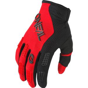 Mănuși Motocross O'Neal Element Racewear pentru Copii Negru-Roșu