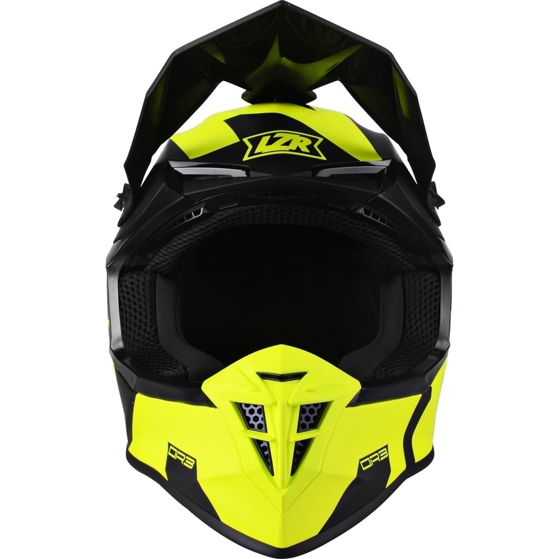 Cască de motocros Lazer OR-3 Rocky negru-galben-fluo