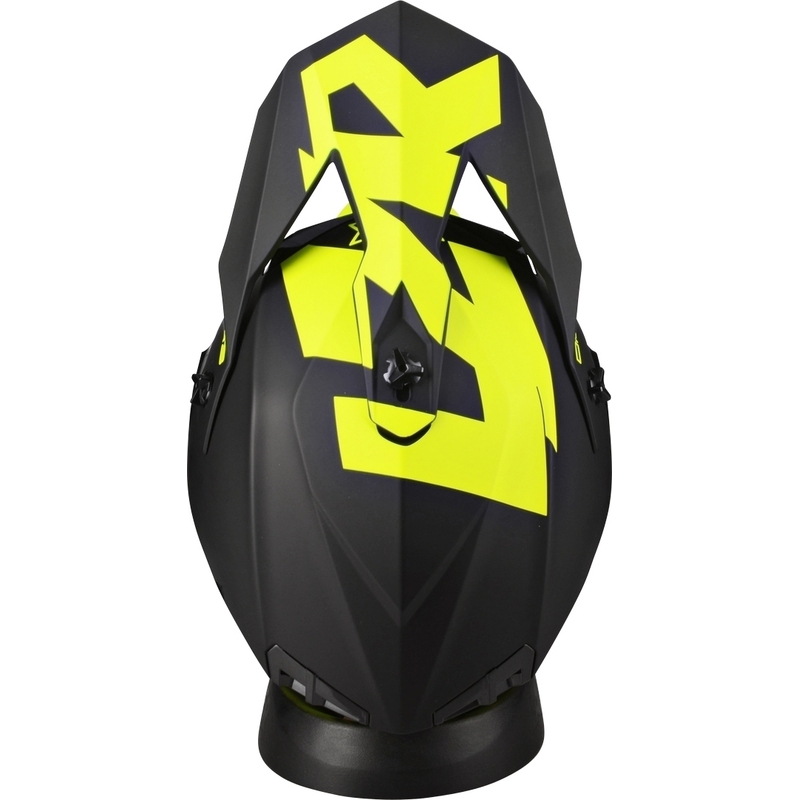 Cască de motocros Lazer OR-3 Rocky negru-galben-fluo
