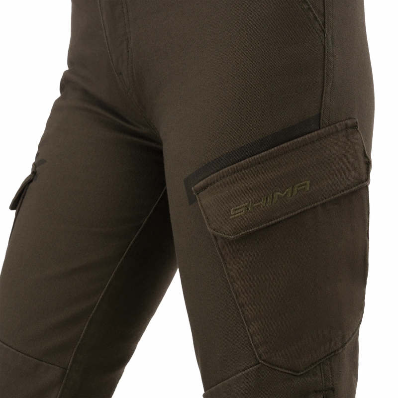 Blugi motociclisți pentru femei Shima Recon verzi