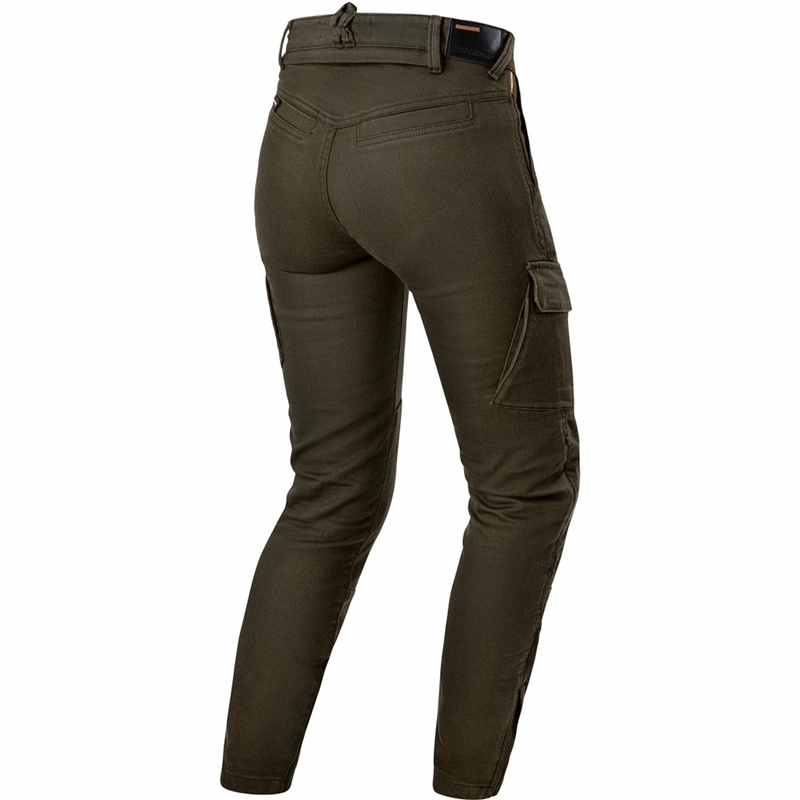 Blugi motociclisți crop pentru femei Shima Recon verzi