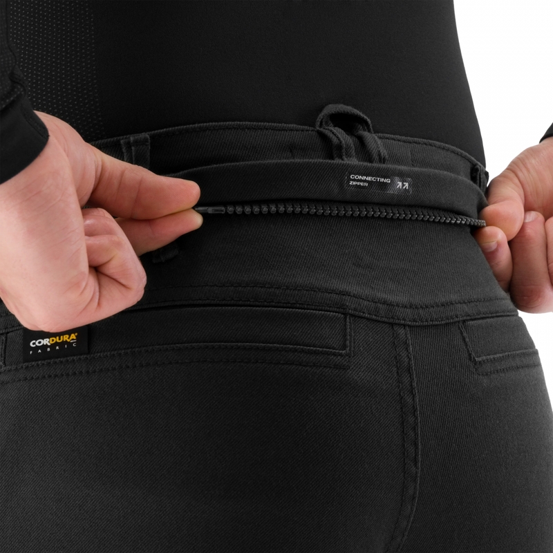 Pantaloni de motocicletă Shima Recon extinși, negri