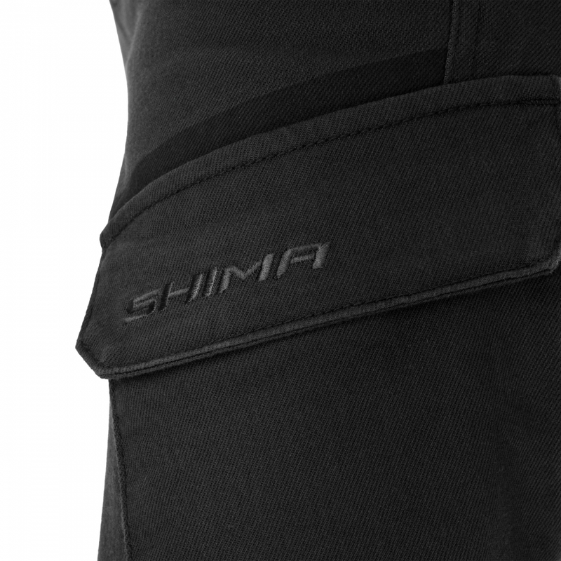 Pantaloni de motocicletă Shima Recon extinși, negri