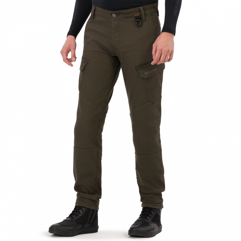 Pantaloni lungi de motocicletă Shima Recon verzi