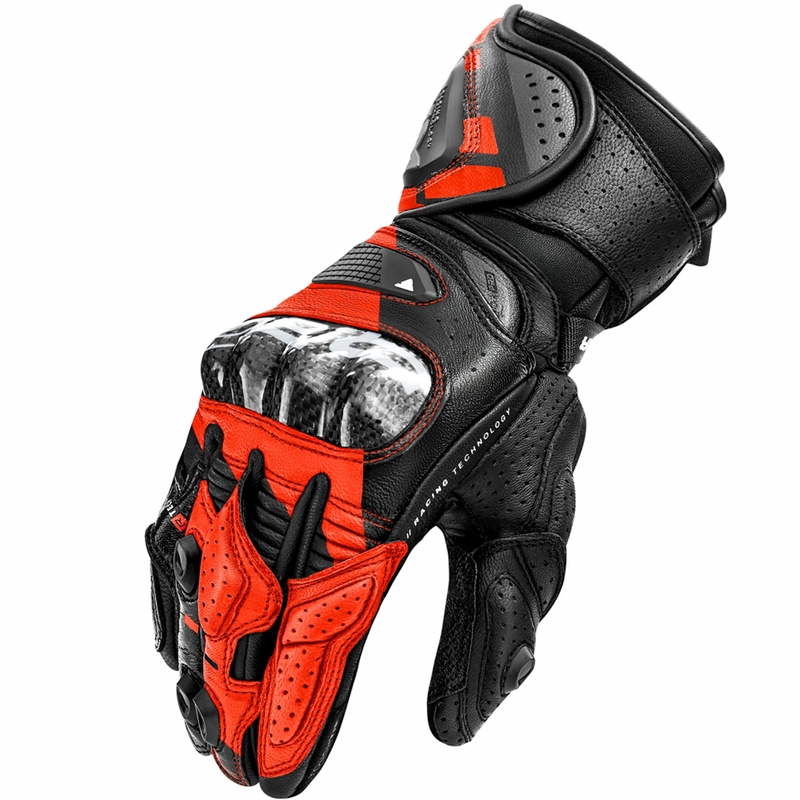 Mănuși de motocicletă Shima RS-3 roșu fluo