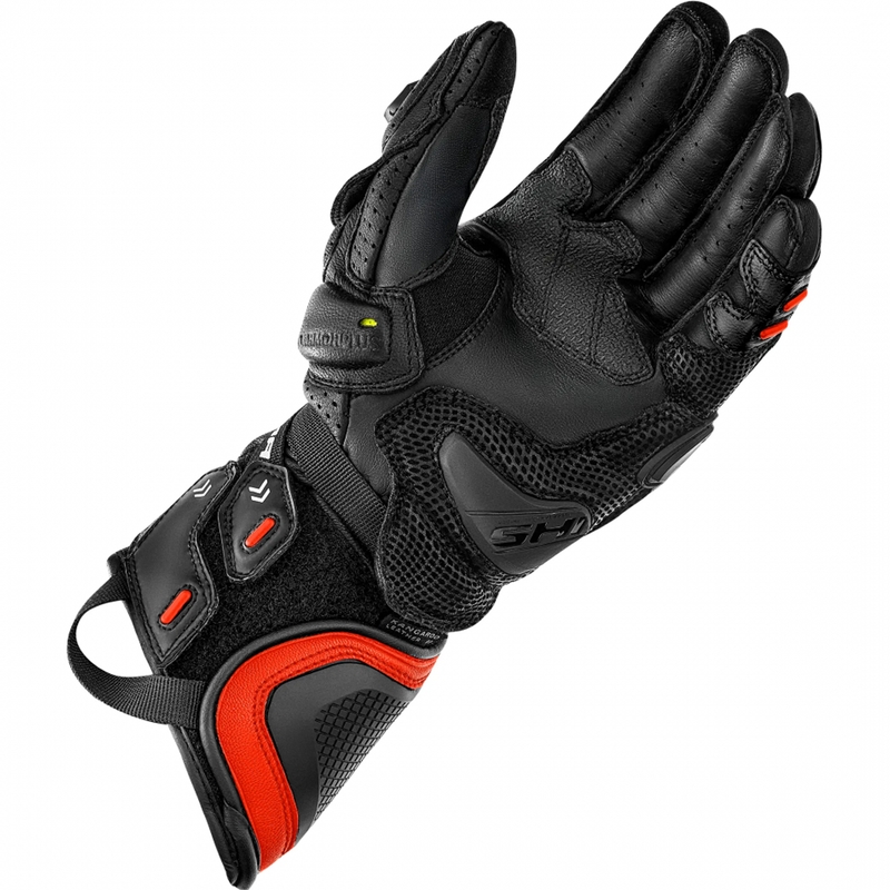 Mănuși de motocicletă Shima RS-3 roșu fluo