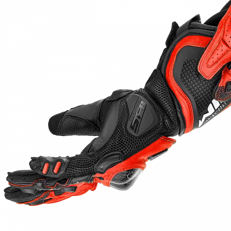Mănuși de motocicletă Shima RS-3 roșu fluo