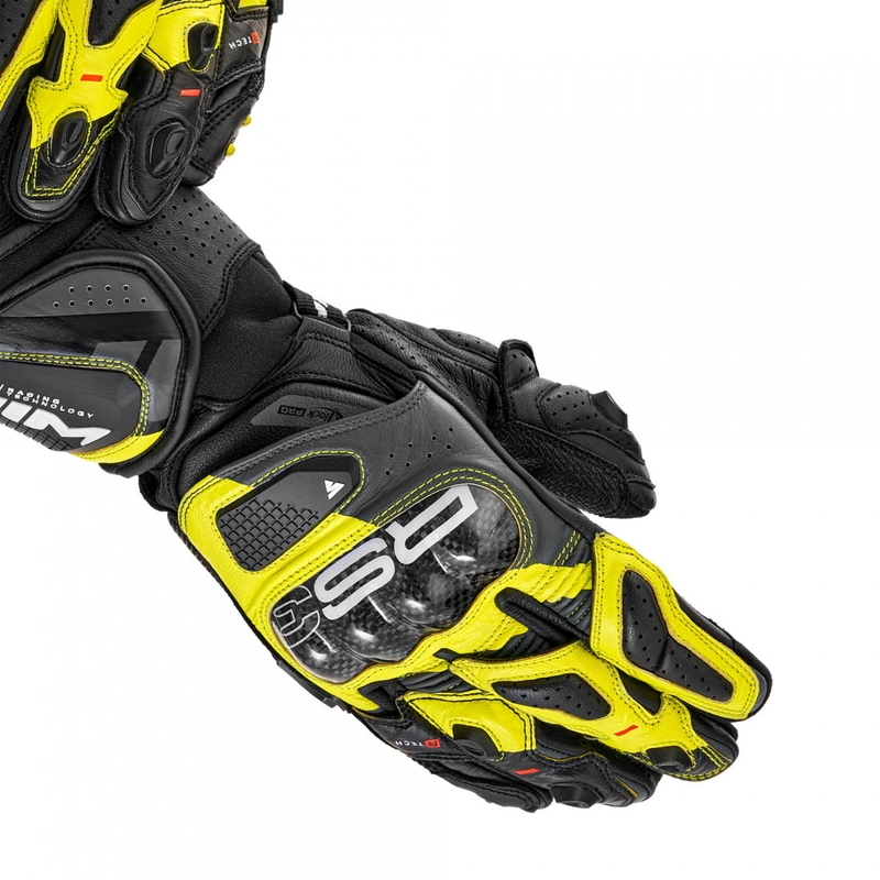 Mănuși de motocicletă Shima RS-3 galben fluo