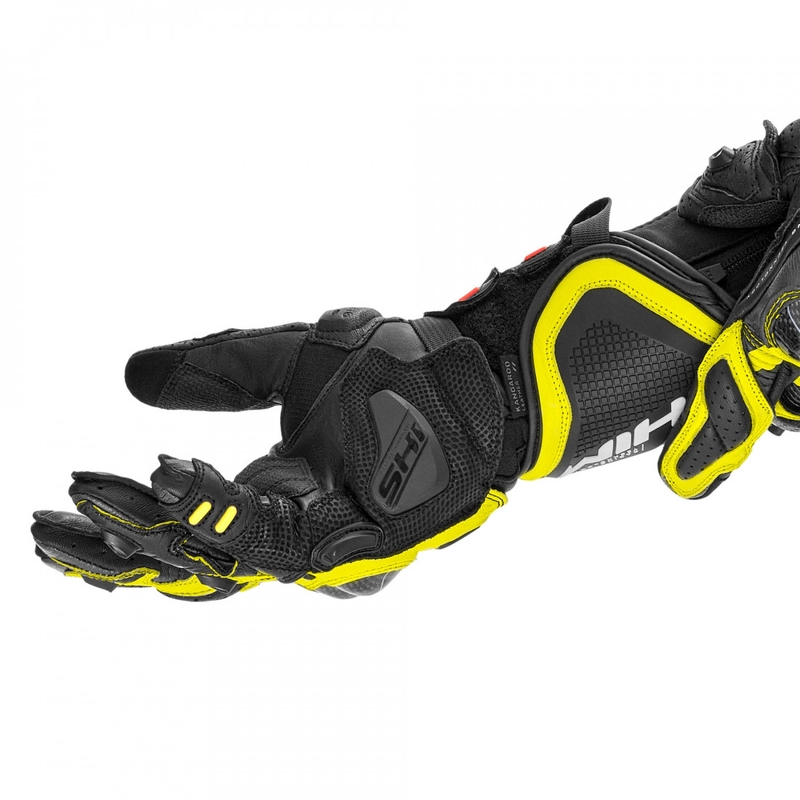 Mănuși de motocicletă Shima RS-3 galben fluo