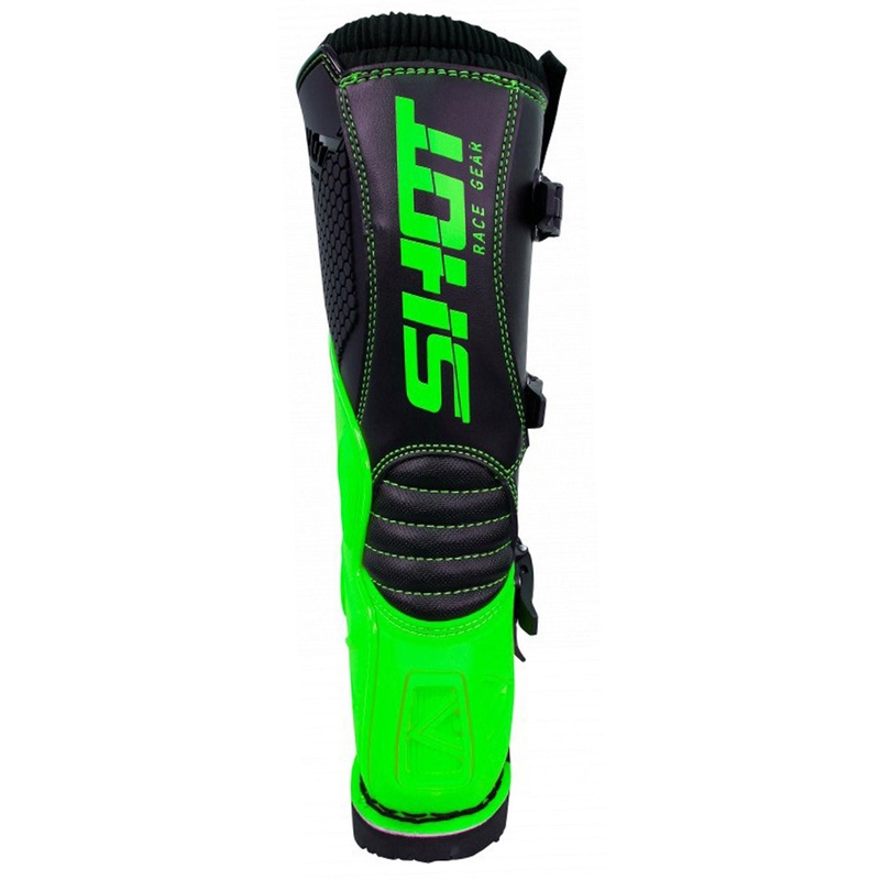 Shot X10 cizme de motocicletă negru-fluo verde
