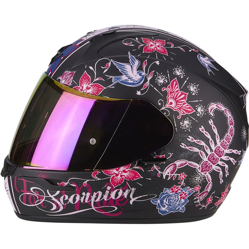 Cască integrală Scorpion EXO-390 Chica negru-roz