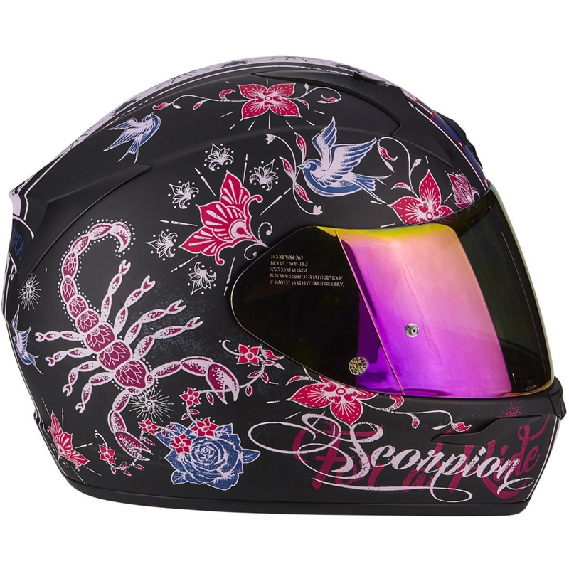 Cască integrală Scorpion EXO-390 Chica negru-roz