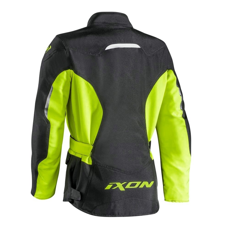 Jacheta de motociclete pentru femei IXON Summit 2 negru-fluo galben lichidare