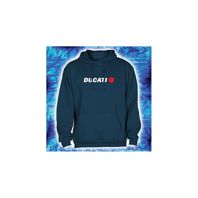 Hanorac cu glugă cu motiv Ducati navy cu glugă lichidare