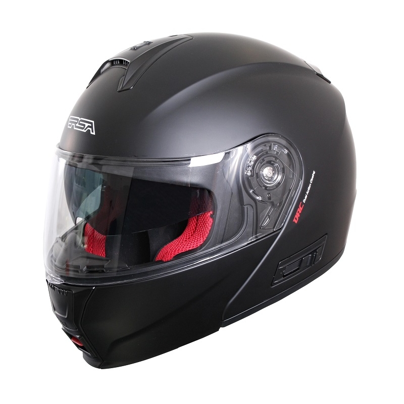 Cască de motocicletă cu clapetă RSA TR-01 negru mat - clasa II